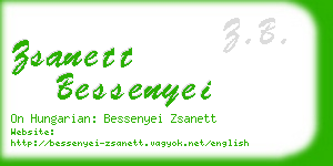 zsanett bessenyei business card